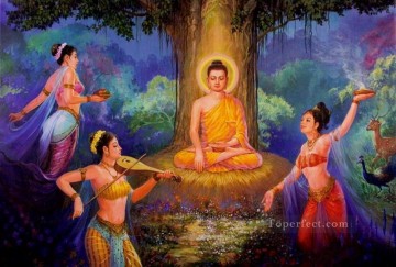 仏教徒 Painting - 仏陀の試練